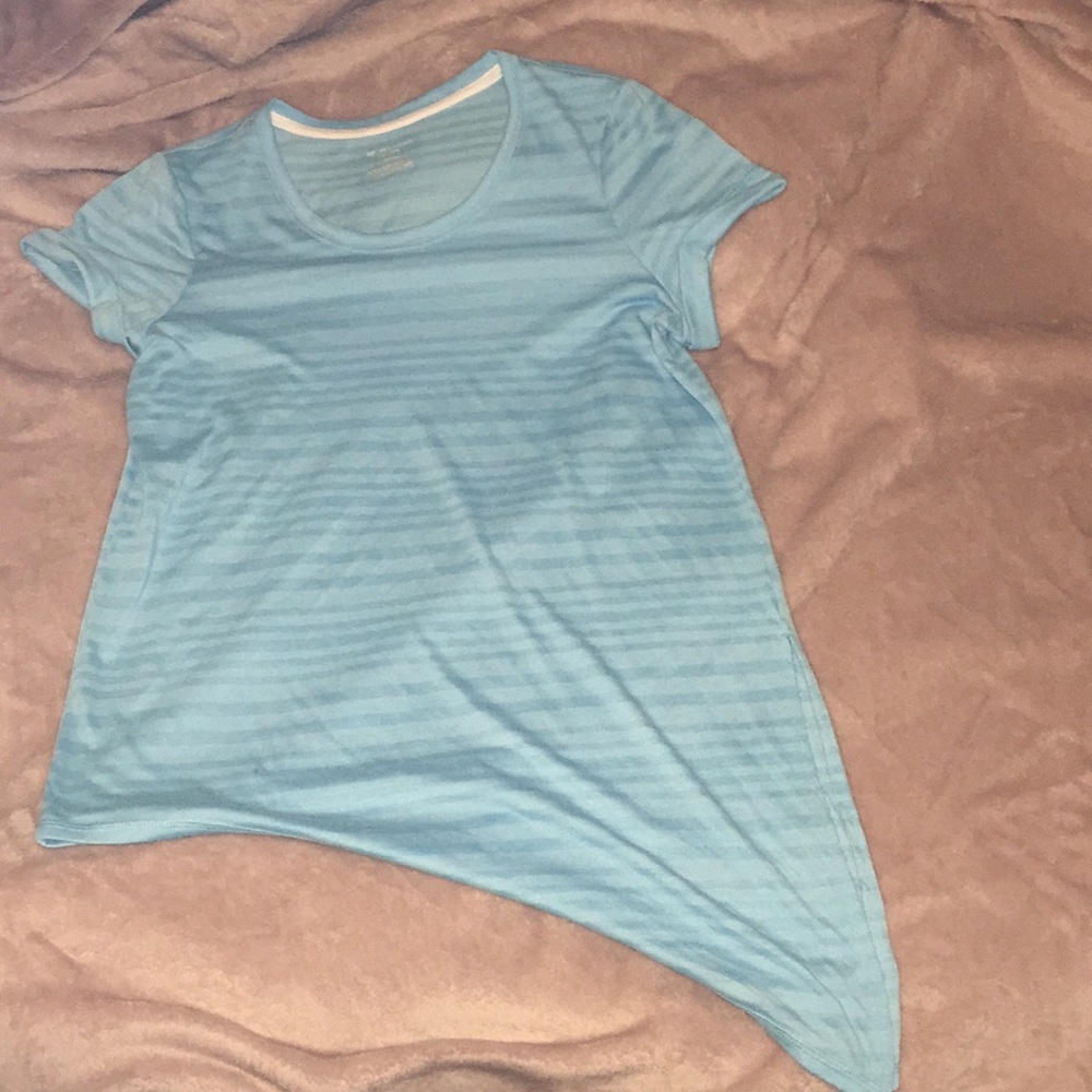 Blue striped Tek Gear Dry-tek polyester shirt